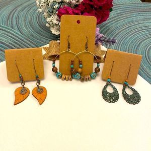 NWT Set of 3 Boho Earrings